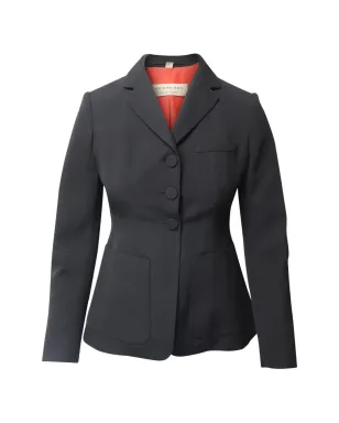 Burberry Pre-Owned フィット感のあるウールブレザー - Black - サムネイル1