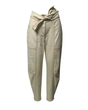 Ulla Johnson ベルト付きコントラストステッチパンツ - Neutrals - サムネイル2