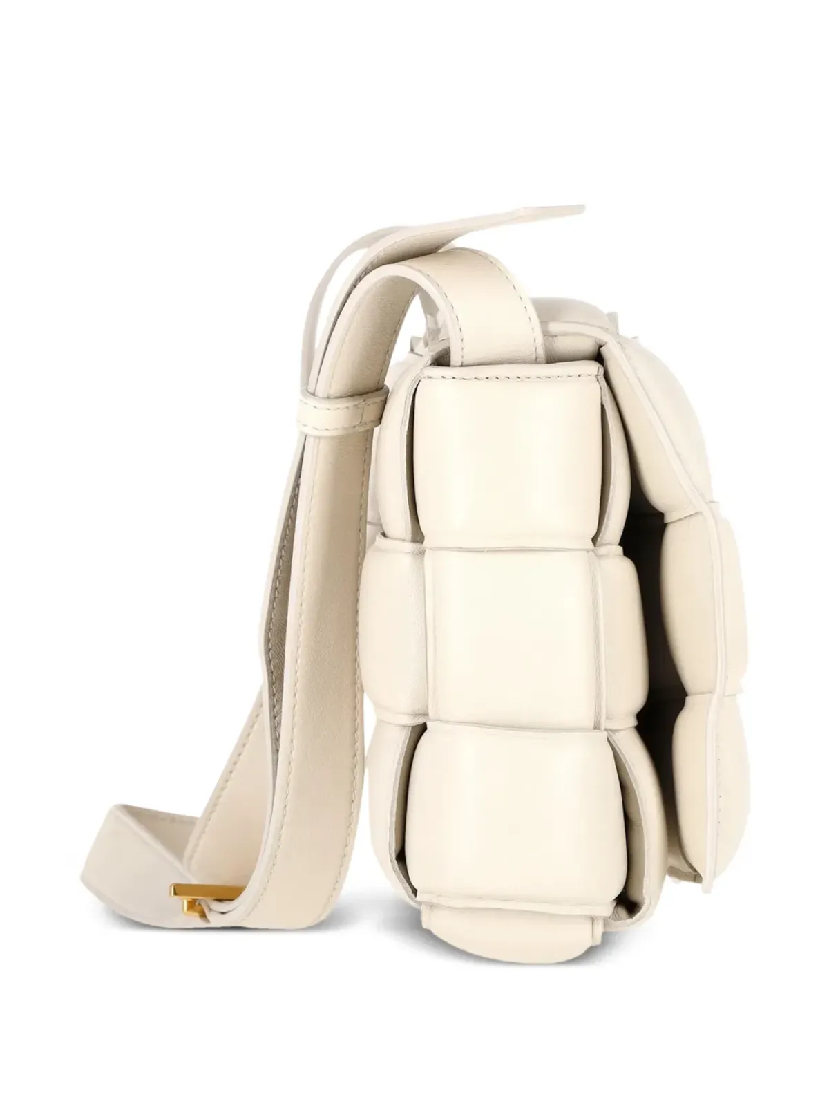 Bottega Veneta ビンテージ パッド入りイントレッチレザー クロスボディバッグ - 画像3