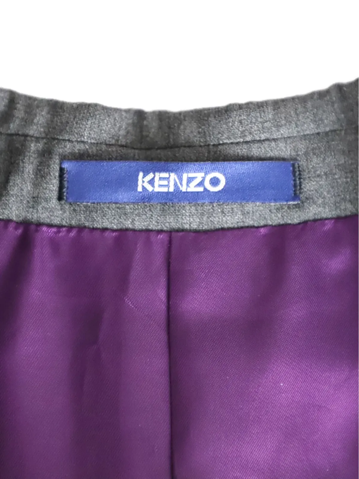 Kenzo Pre-Owned グレーのウール バロック柄 シングルブレストスーツ - 画像5