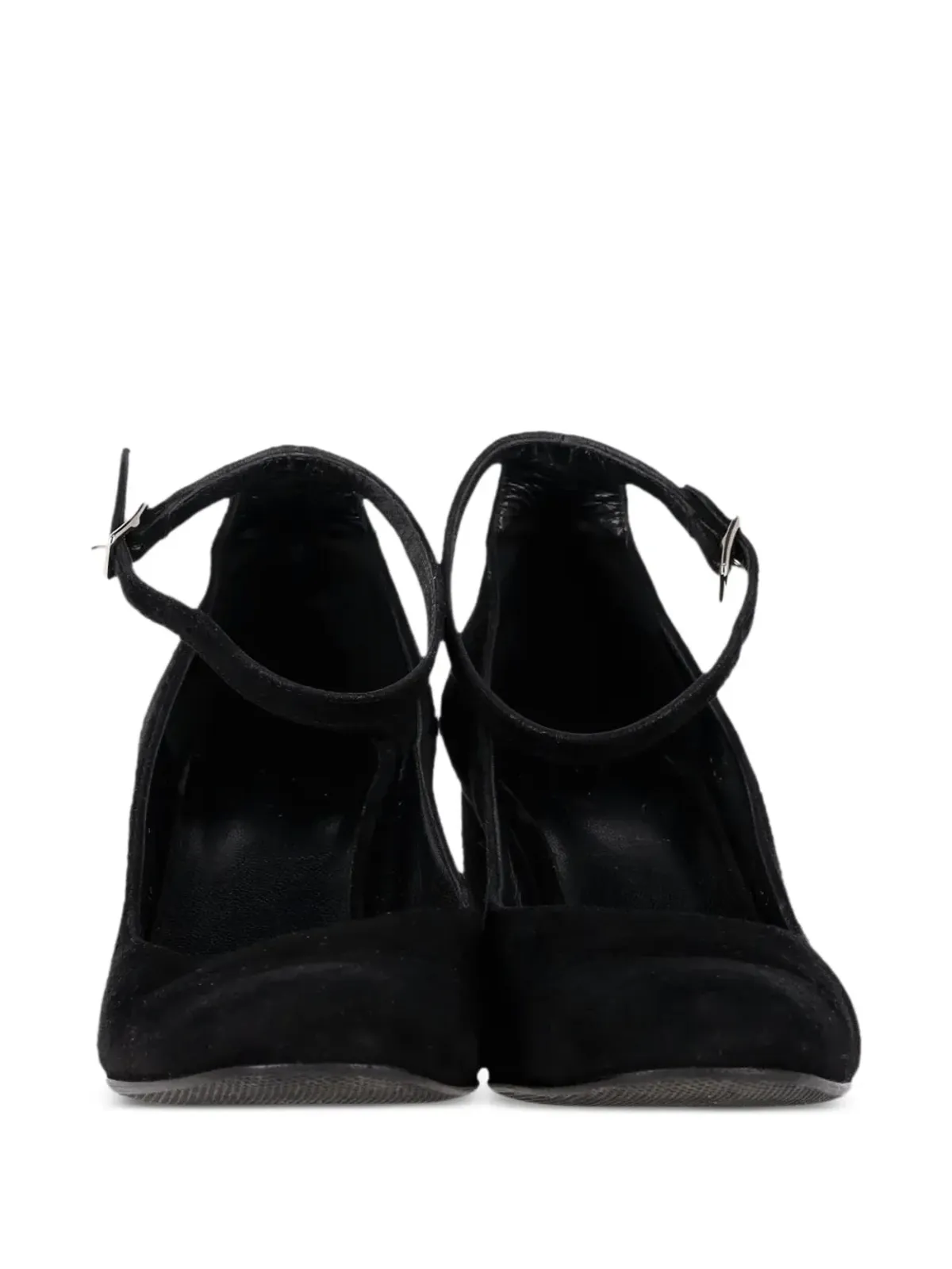 Saint Laurent ビンテージ ベイビーズ アンクルストラップパンプス ブラック - 画像5