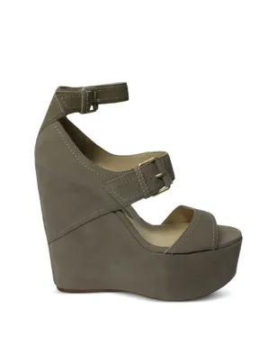 Jimmy Choo Pre-Owned レオラ アンクルストラップ ウェッジサンダル - サムネイル1