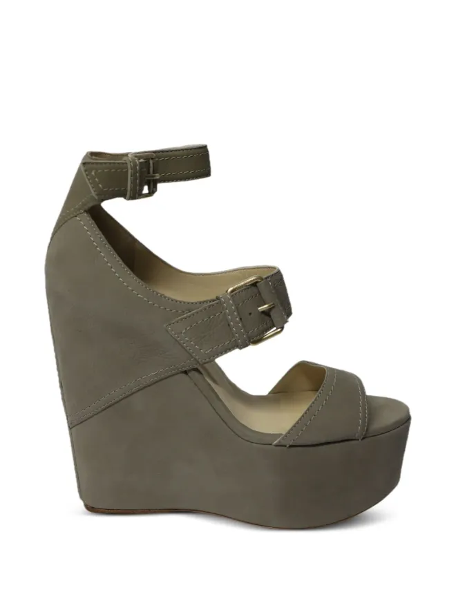 Jimmy Choo Pre-Owned Jimmy Choo Pre-Owned レオラ アンクルストラップ ウェッジサンダルの商品画像