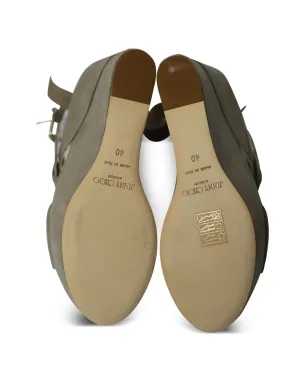 Jimmy Choo Pre-Owned レオラ アンクルストラップ ウェッジサンダル - サムネイル5