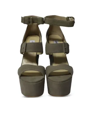 Jimmy Choo Pre-Owned レオラ アンクルストラップ ウェッジサンダル - サムネイル3