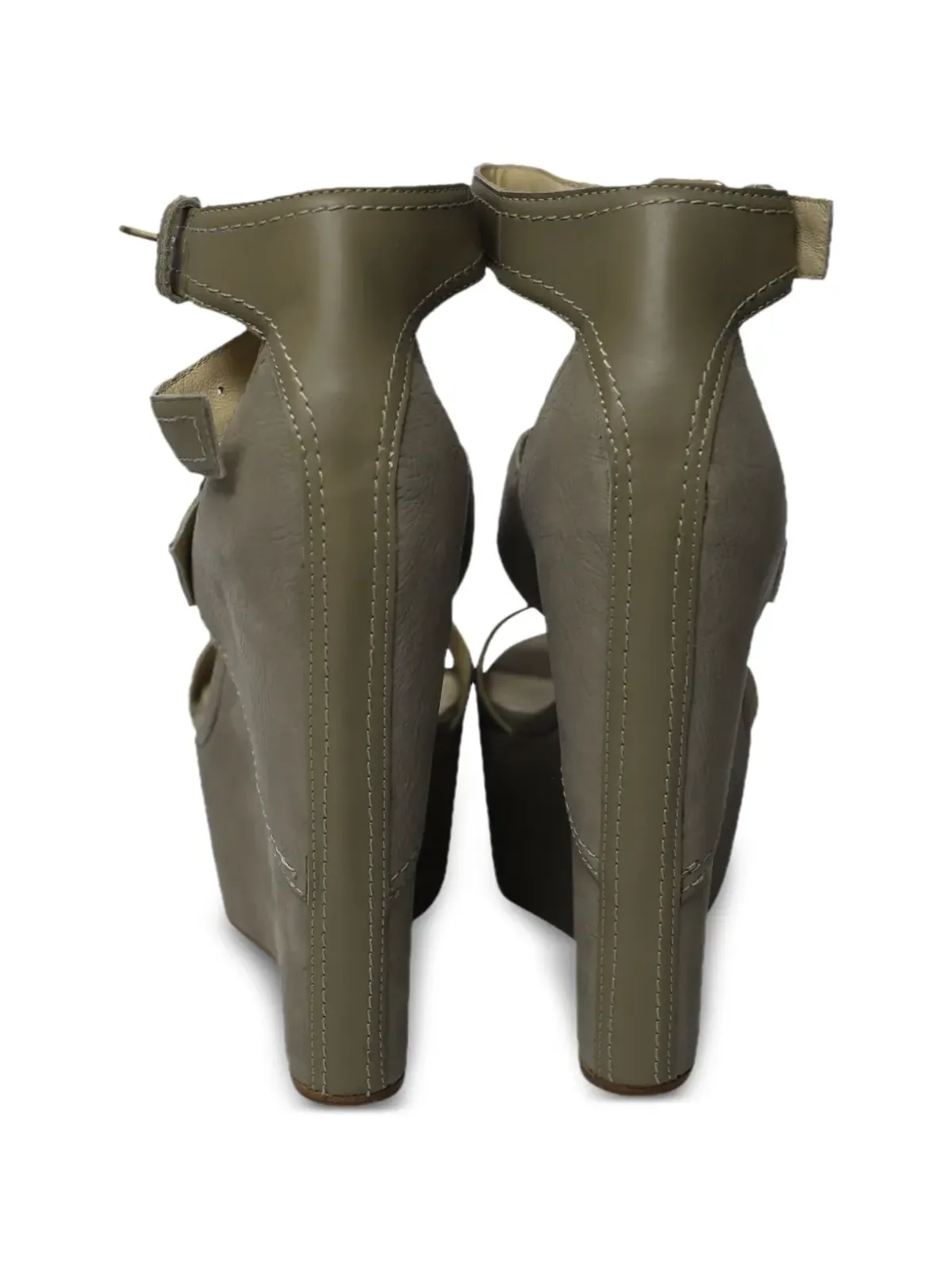Jimmy Choo Pre-Owned レオラ アンクルストラップ ウェッジサンダル - 画像4
