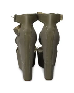 Jimmy Choo Pre-Owned レオラ アンクルストラップ ウェッジサンダル - サムネイル4