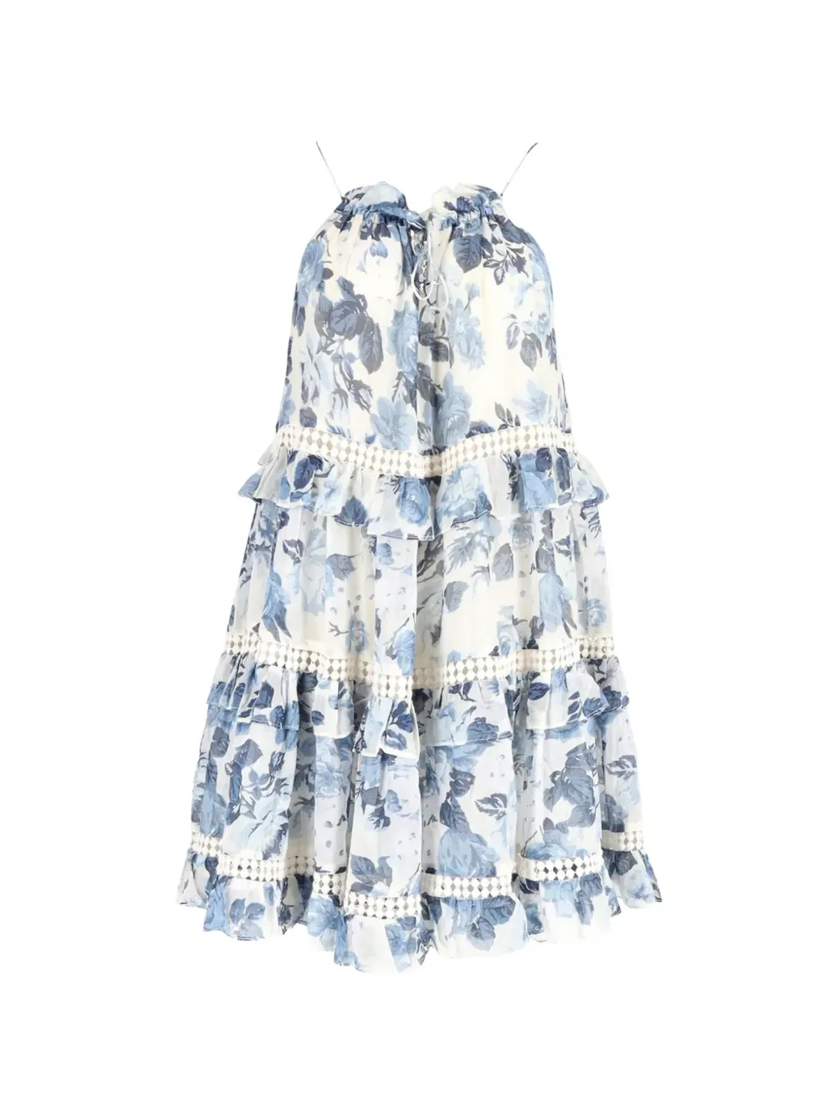 ZIMMERMANN ティアード花柄プリントドレス - ホワイト - 画像1