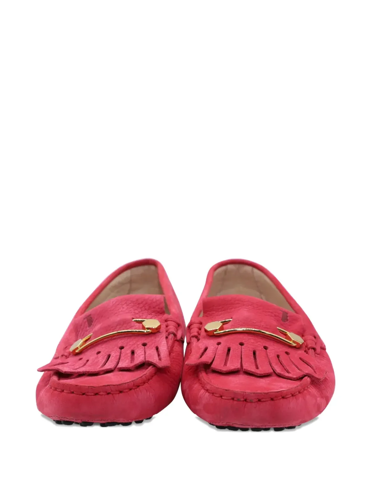 Tod's Vintage ゴミーノ フリンジレザー ローファー - レッド - 画像4