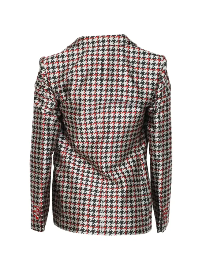 Giorgio Armani Pre-Owned Giorgio Armani Pre-Owned ハウンドトゥース柄シルクブレザー（ホワイト）の商品画像
