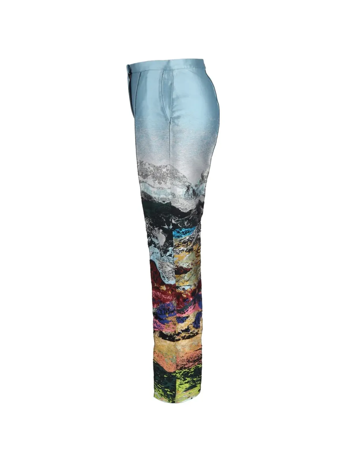 Mary Katrantzou embroidered print trousers - Blue - 画像3