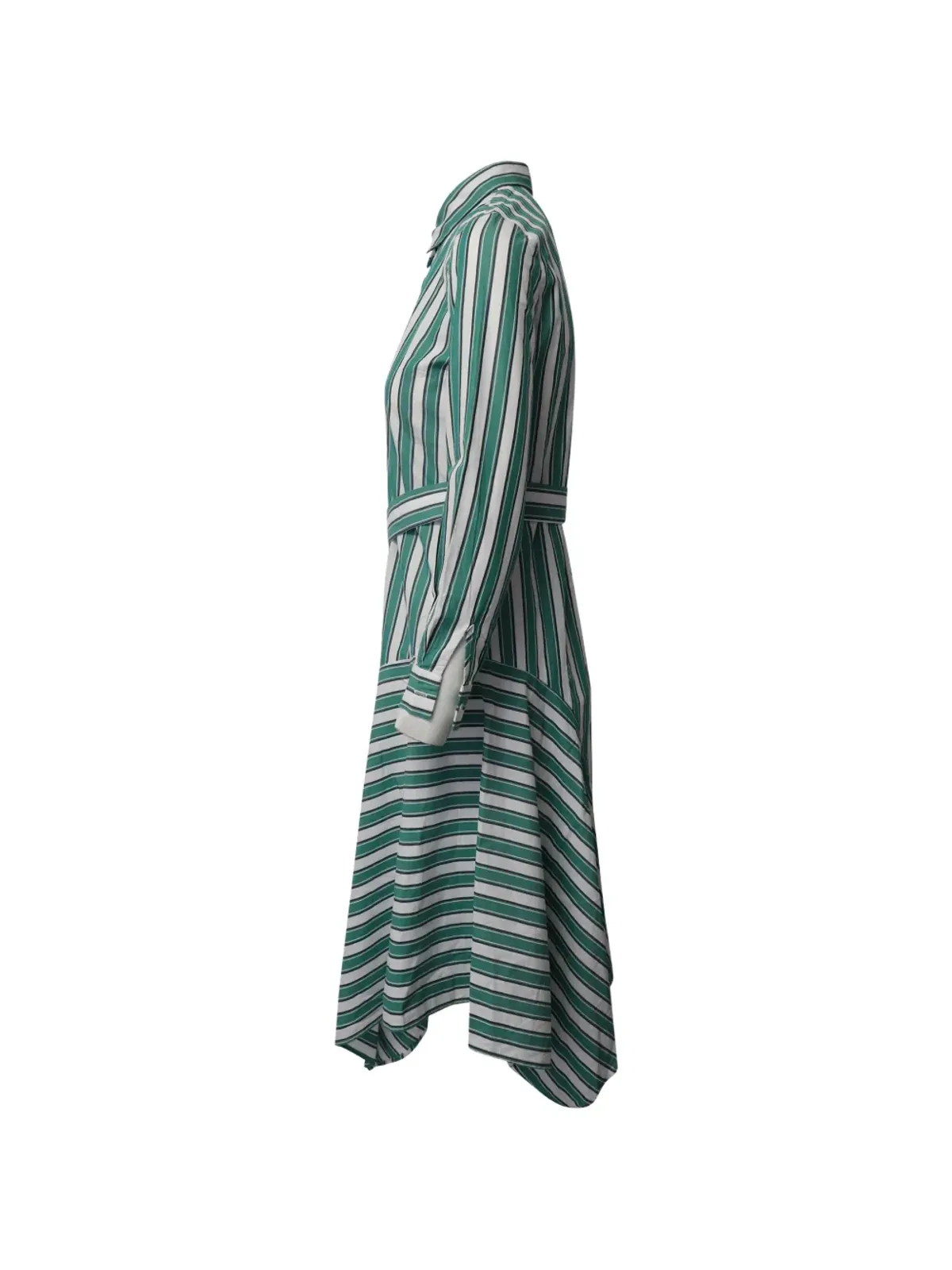 Claudie Pierlot アシンメトリックストライプ シャツドレス - 画像3