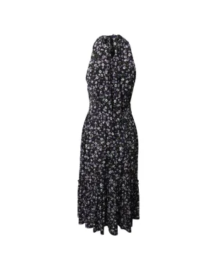 Michael Kors Vintage ホルターネック フローラルプリント ミディドレス ブラック - サムネイル1
