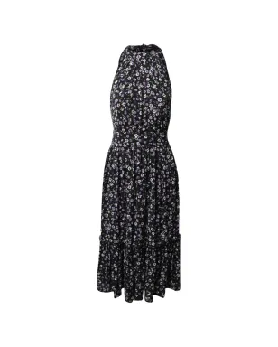 Michael Kors Vintage ホルターネック フローラルプリント ミディドレス ブラック - サムネイル2