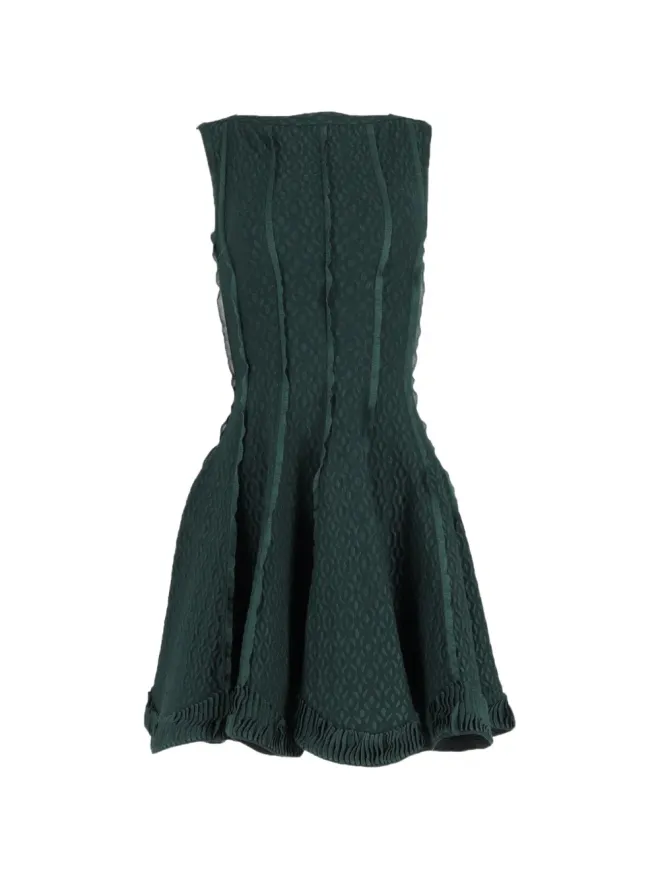 Alaïa Pre-Owned Alaïa Pre-Owned ノースリーブ Aライン ミニドレスの商品画像