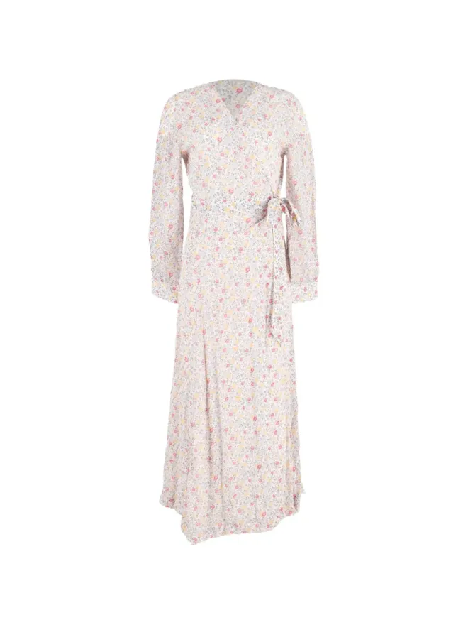 Ganni GANNI 花柄プリント ロングスリーブ ラップドレスの商品画像