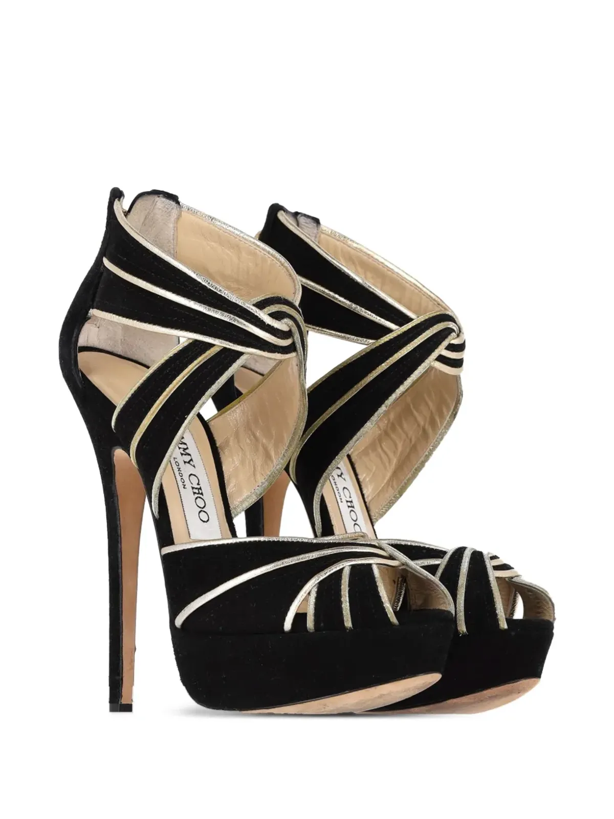 Jimmy Choo Pre-Owned ココ プラットフォームサンダル - 画像2