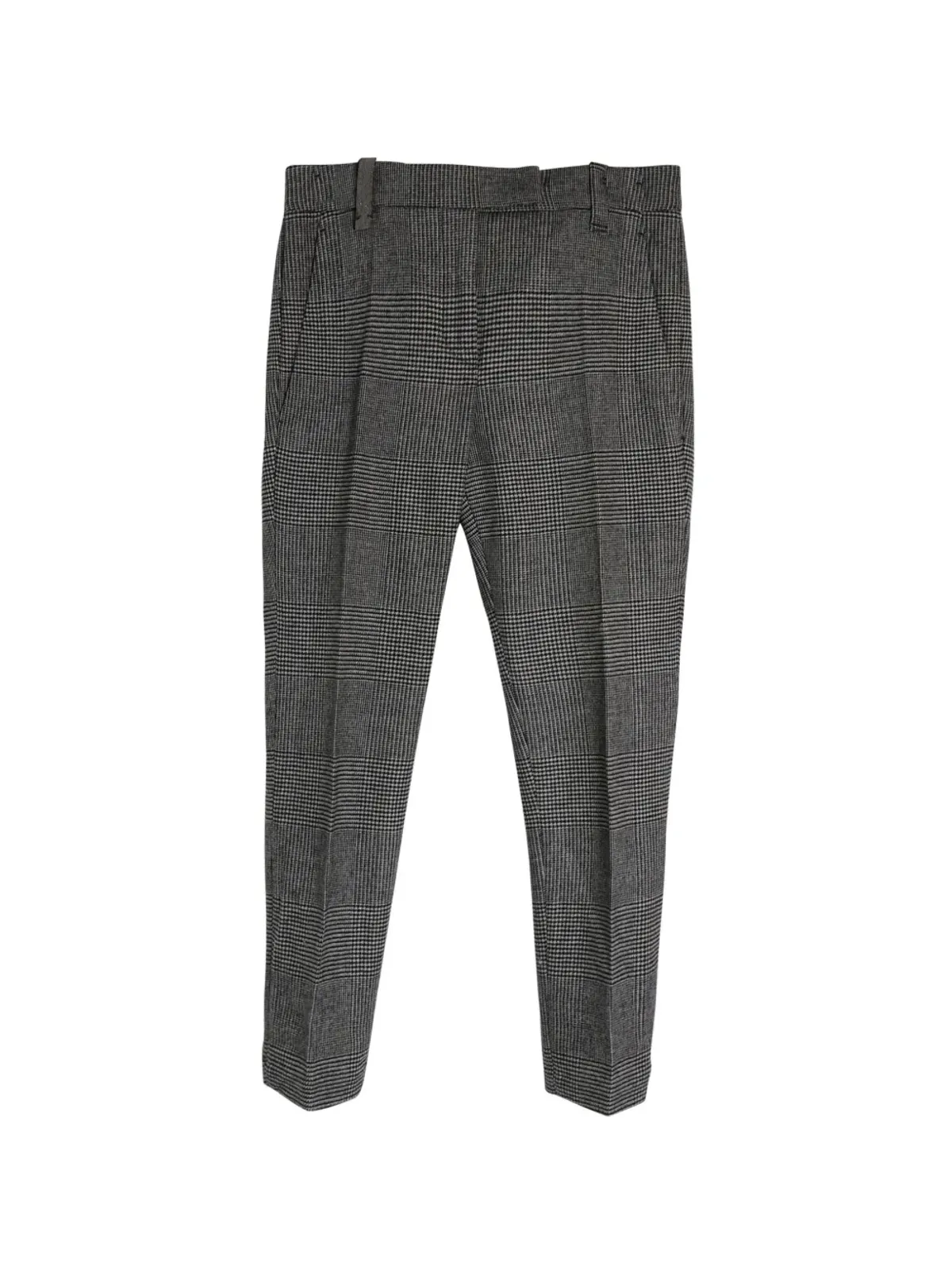 Brunello Cucinelli Vintage Prince Wales grey trousers - 画像1
