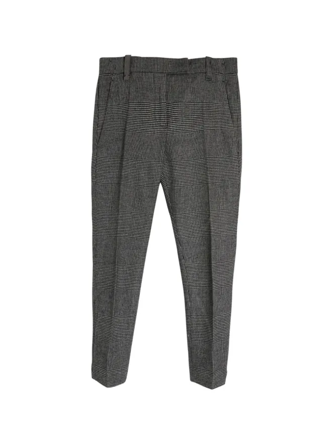 Brunello Cucinelli Vintage Brunello Cucinelli Vintage Prince Wales grey trousersの商品画像