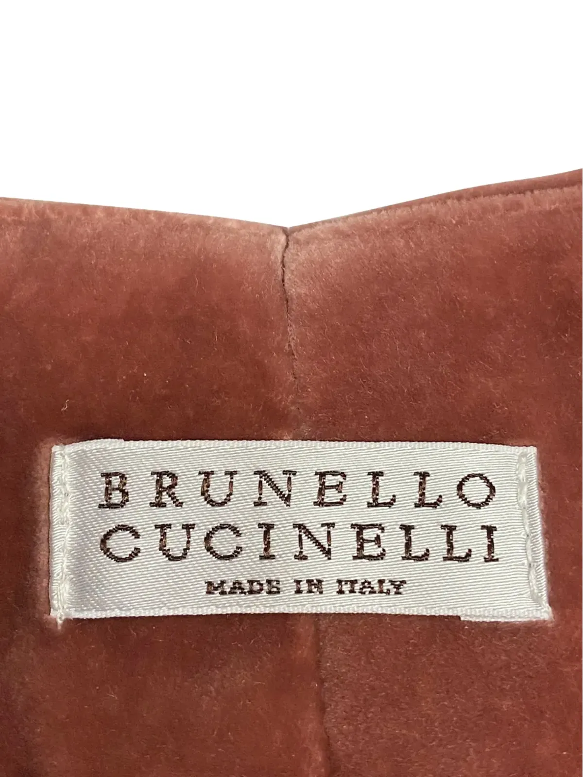 Brunello Cucinelli Vintage ベルベット素材クロップドパンツ - Brown - 画像3