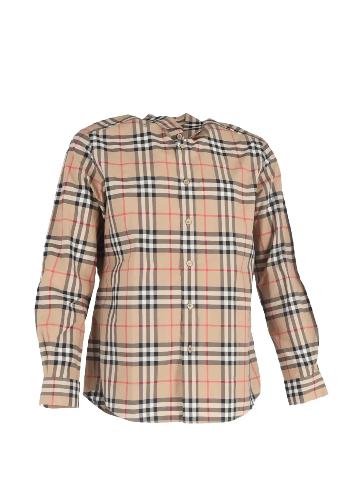 Burberry Pre-Owned チェック柄ポプリンシャツ - 画像1