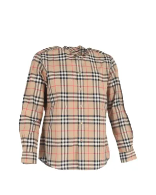 Burberry Pre-Owned チェック柄ポプリンシャツ - サムネイル1
