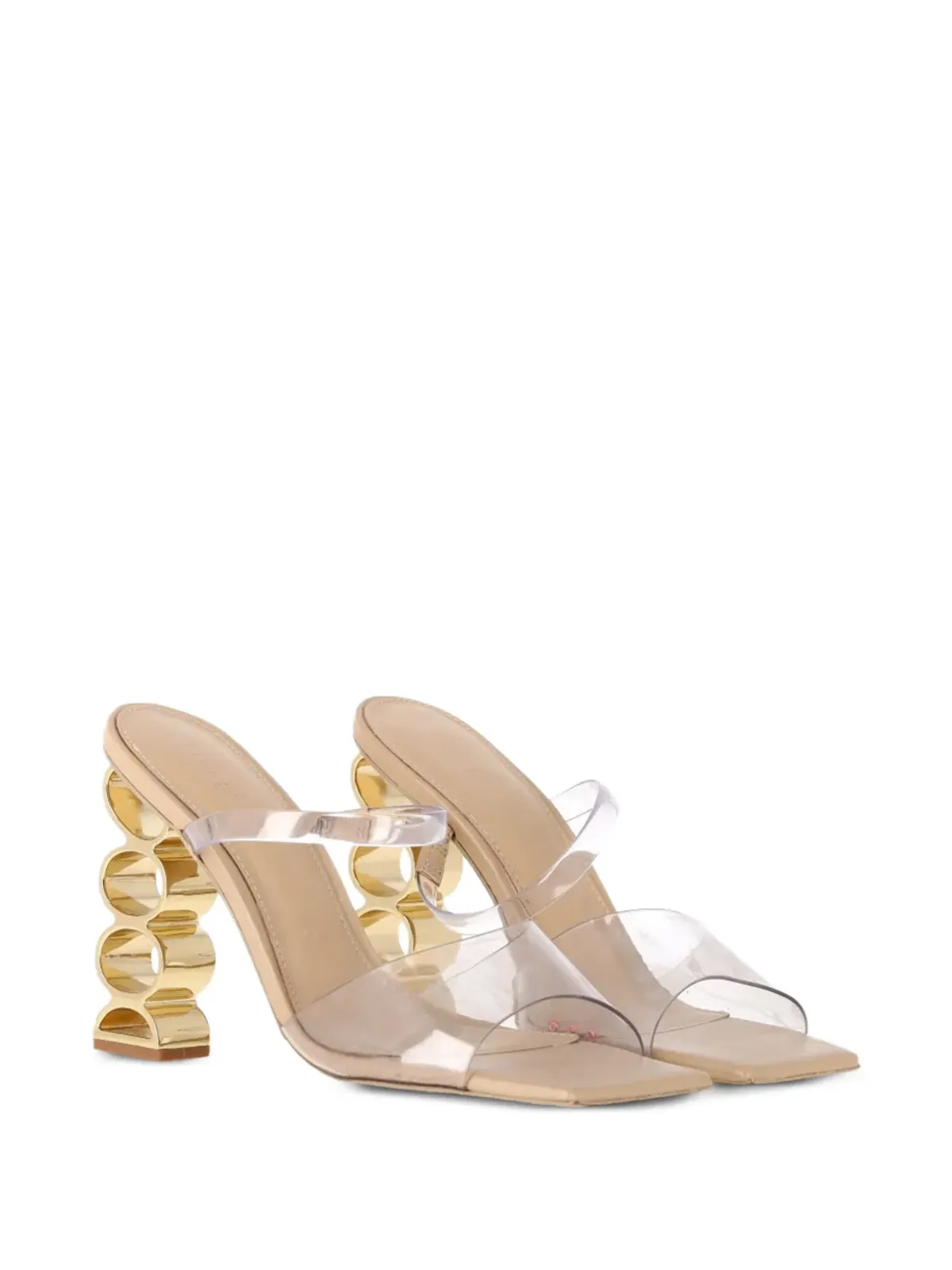 Cult Gaia Bahar sculpted-heel sandals - White - 画像2
