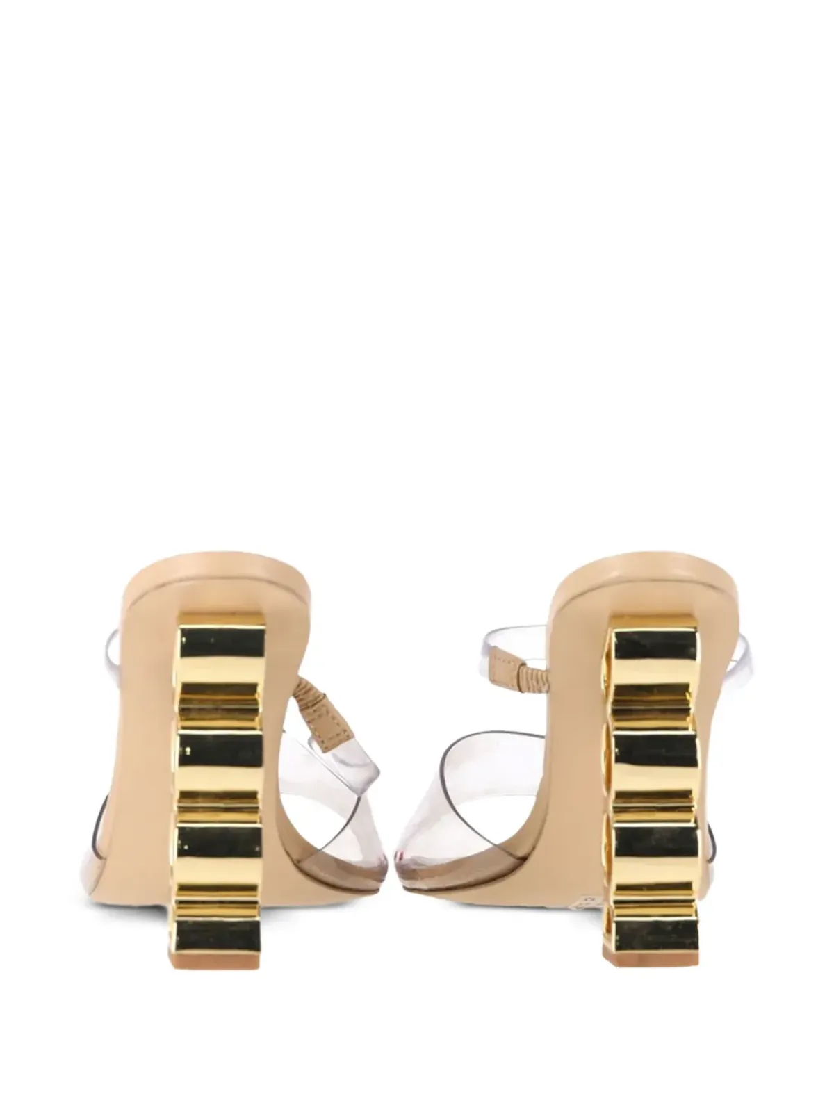Cult Gaia Bahar sculpted-heel sandals - White - 画像3