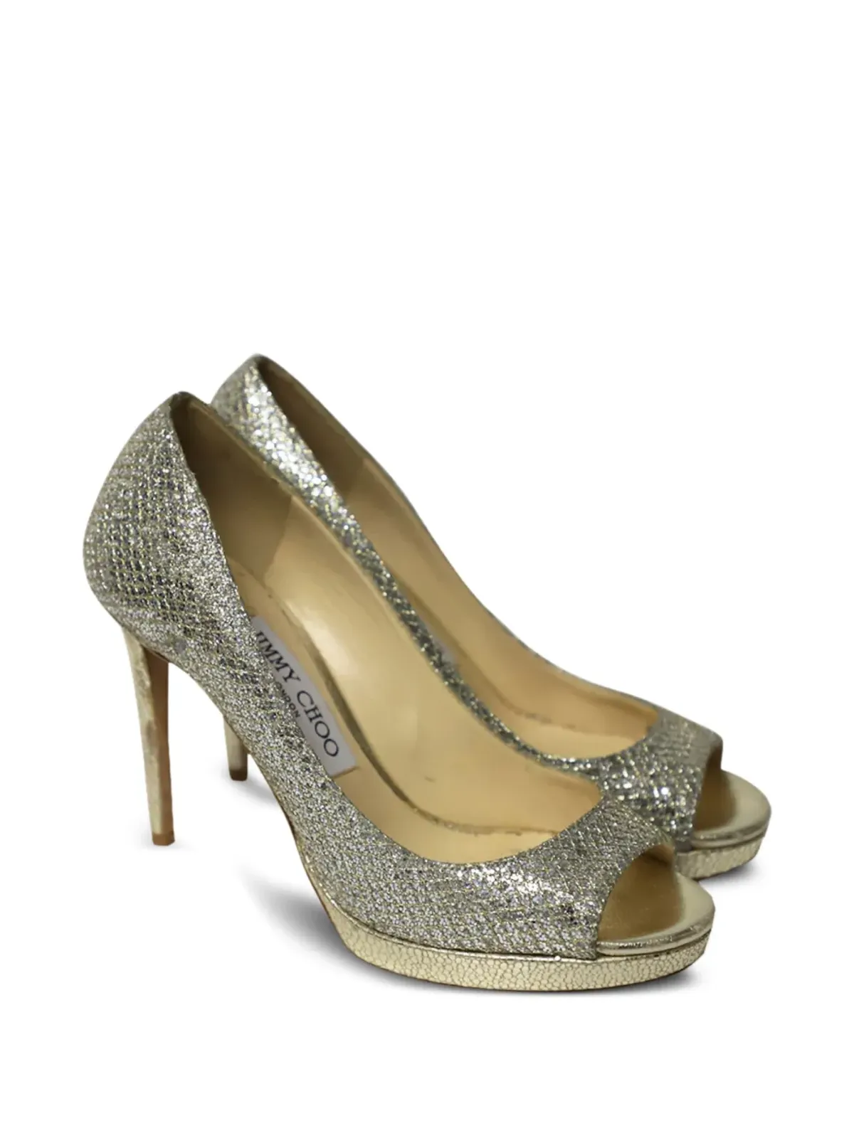 Jimmy Choo Pre-Owned ルナ オープントゥパンプス - 画像2