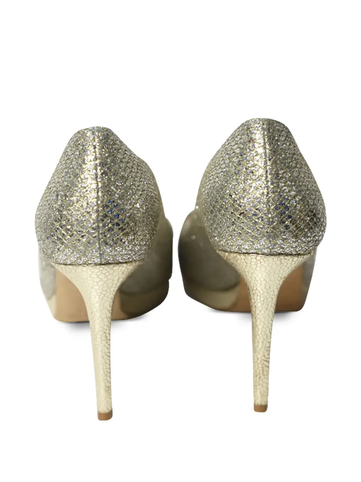 Jimmy Choo Pre-Owned ルナ オープントゥパンプス - 画像3