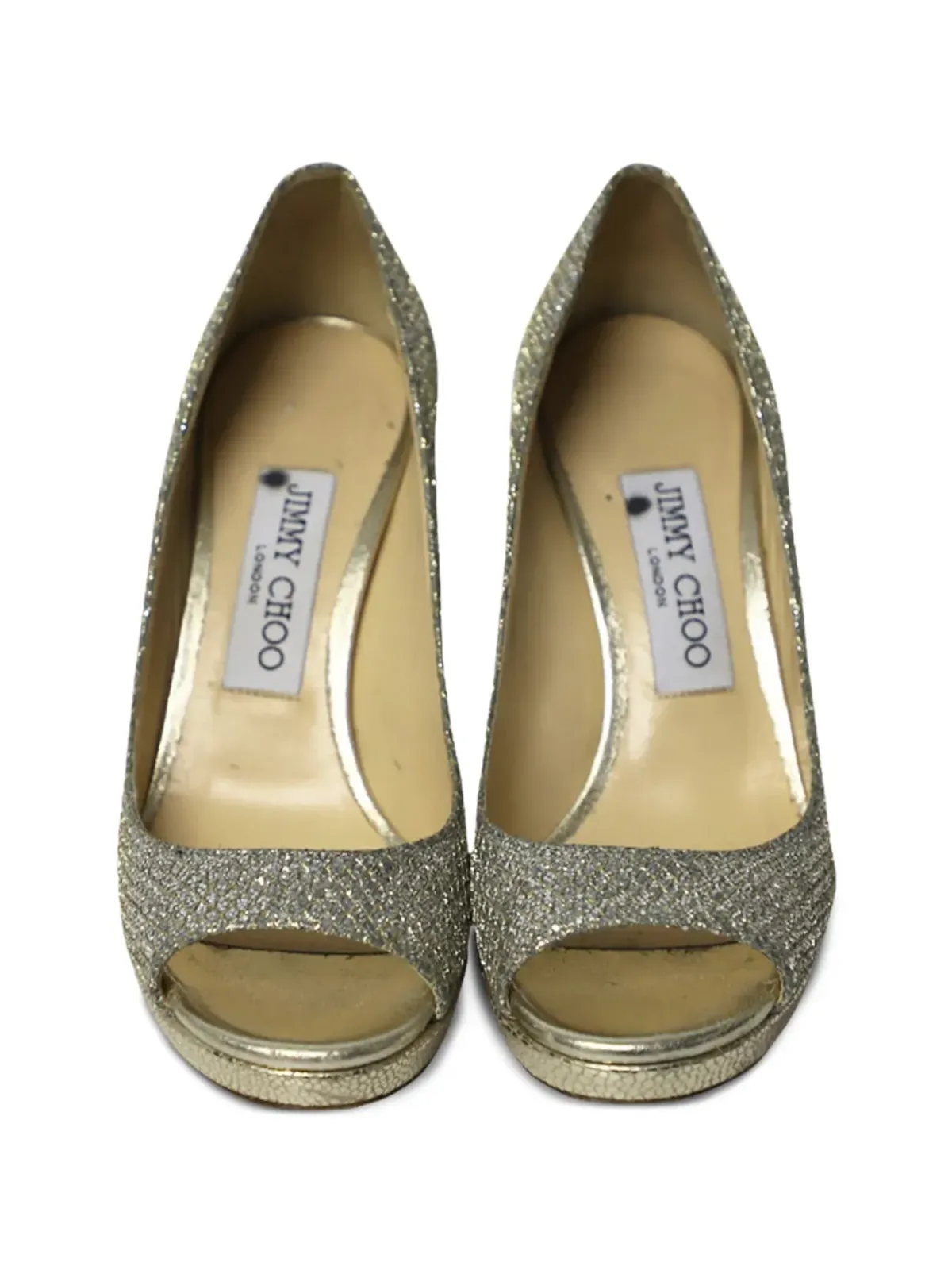 Jimmy Choo Pre-Owned ルナ オープントゥパンプス - 画像4