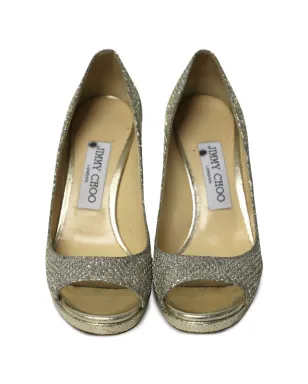 Jimmy Choo Pre-Owned ルナ オープントゥパンプス - サムネイル4