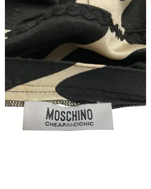 Moschino Pre-Owned プリーツ アニマルプリント スカート ブラック - サムネイル4