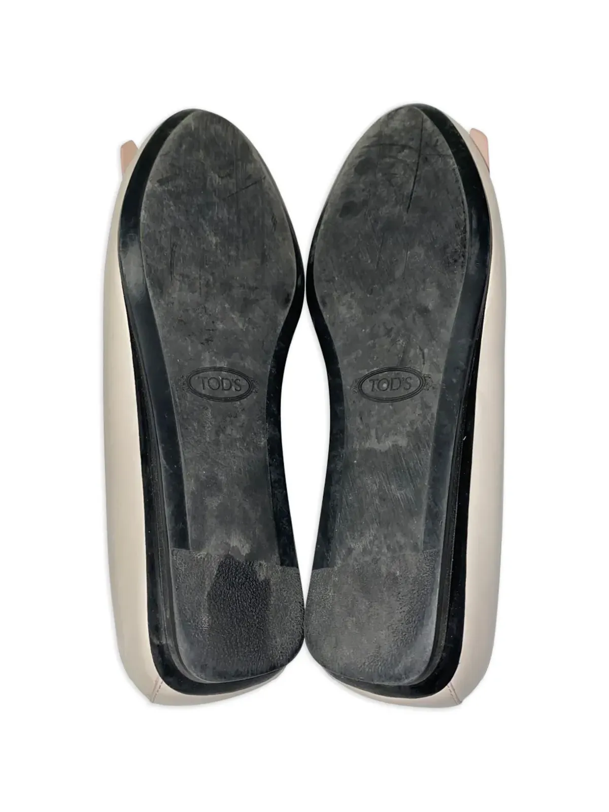 Tod's Vintage fringed ballet flats - Neutrals - 画像5