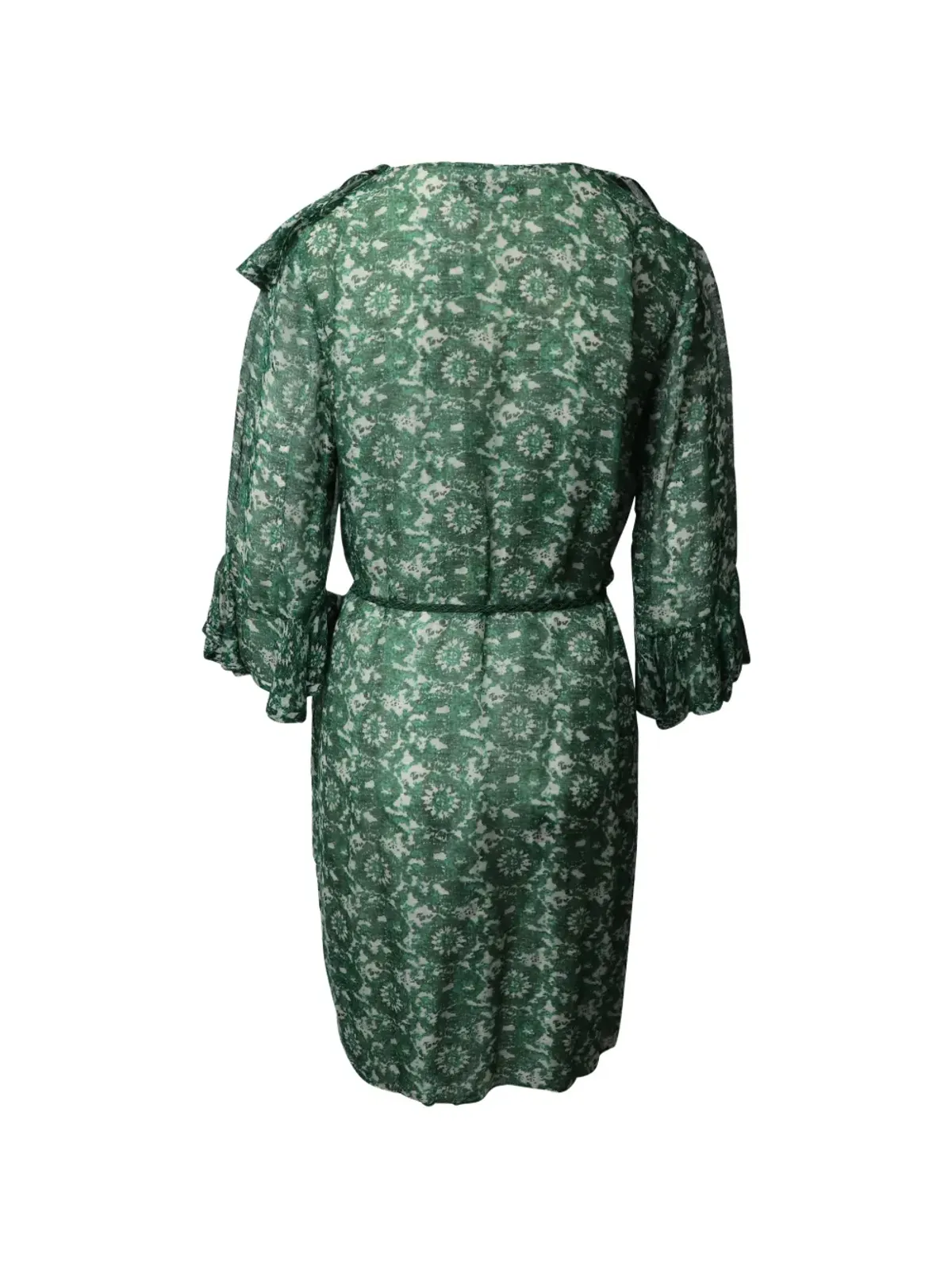 Carolina Herrera Vintage 花柄フリルドレス - 画像2