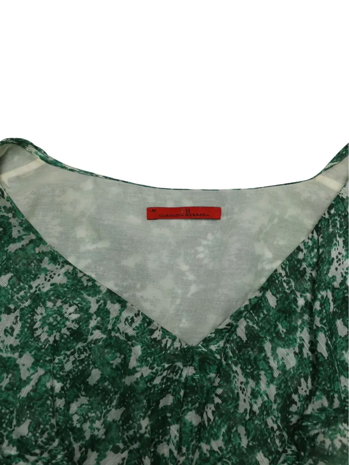 Carolina Herrera Vintage 花柄フリルドレス - 画像3
