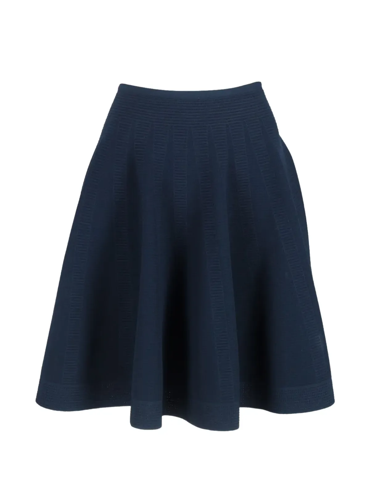 Alaïa Pre-Owned フレアAラインミニスカート（ブルー） - 画像1