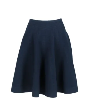 Alaïa Pre-Owned フレアAラインミニスカート（ブルー） - サムネイル1