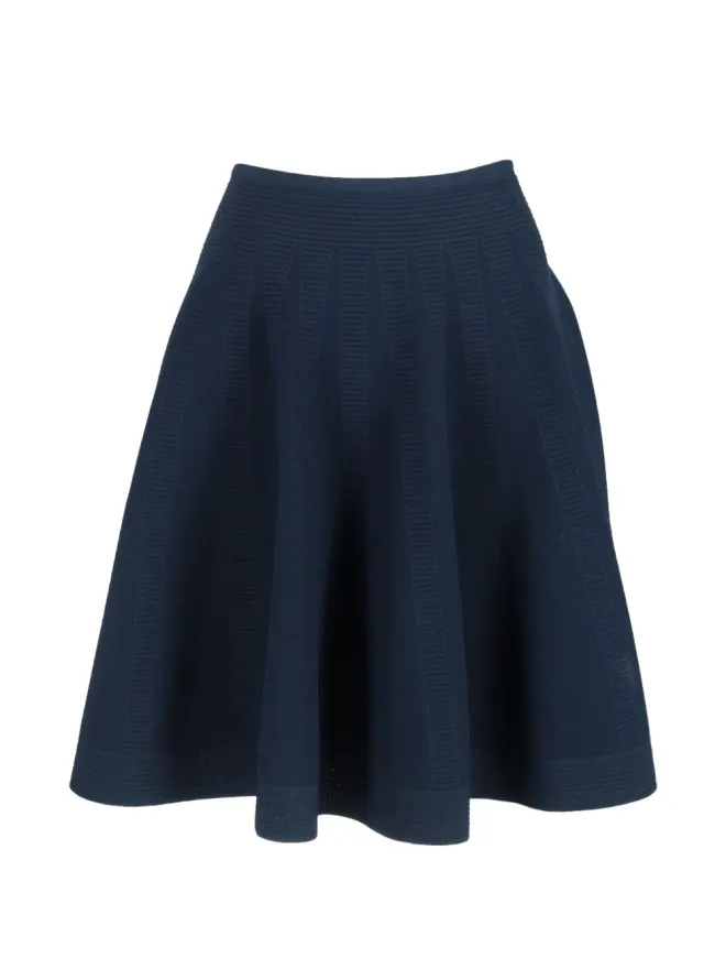 Alaïa Pre-Owned Alaïa Pre-Owned フレアAラインミニスカート（ブルー）の商品画像