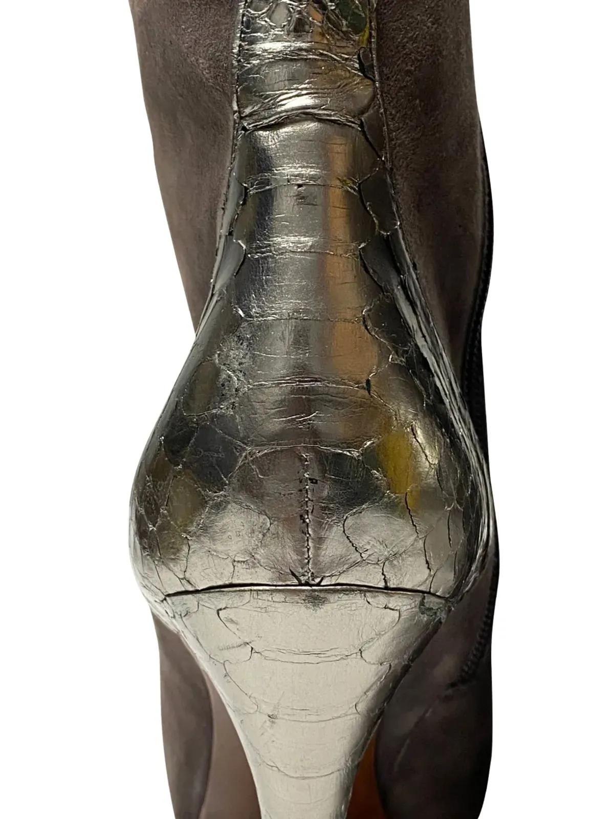 Alexandre Birman プラットフォームスネークスキン アンクルブーツ - 画像5