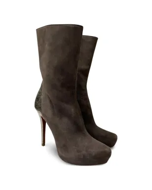 Alexandre Birman プラットフォームスネークスキン アンクルブーツ - サムネイル2