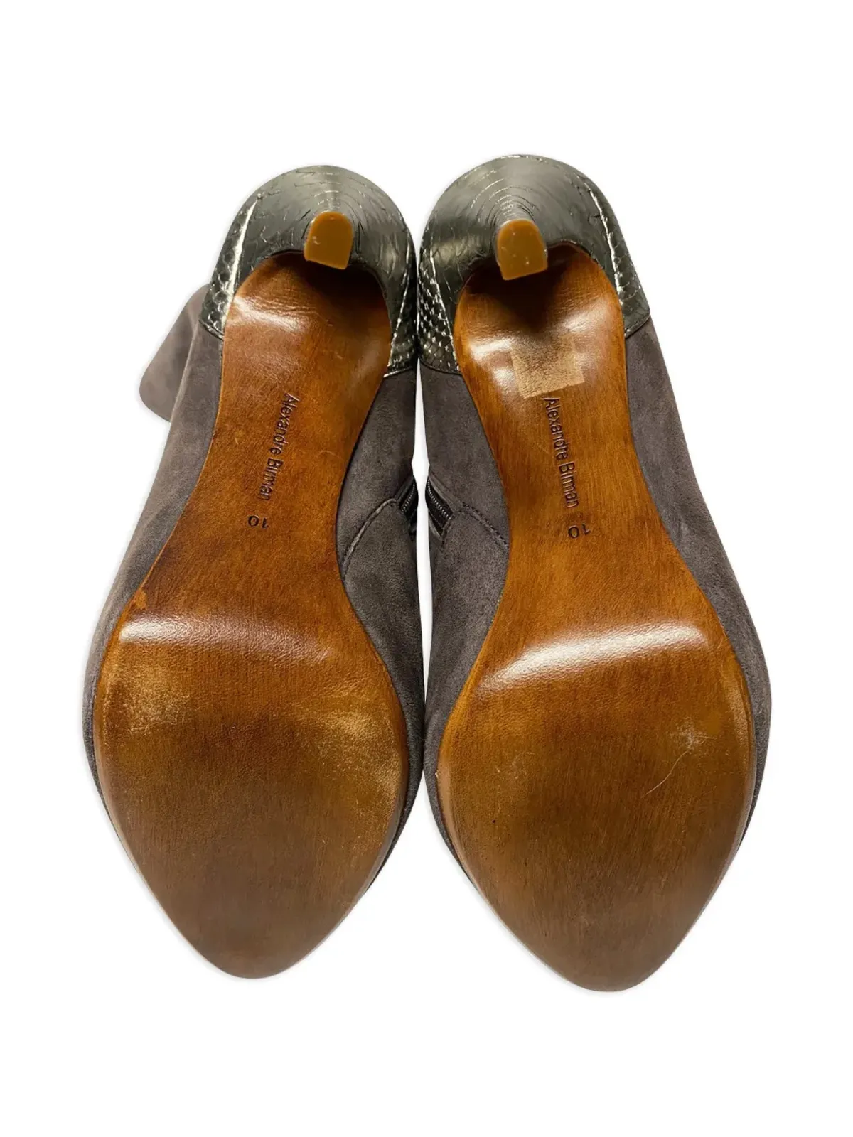 Alexandre Birman プラットフォームスネークスキン アンクルブーツ - 画像4