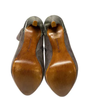 Alexandre Birman プラットフォームスネークスキン アンクルブーツ - サムネイル4