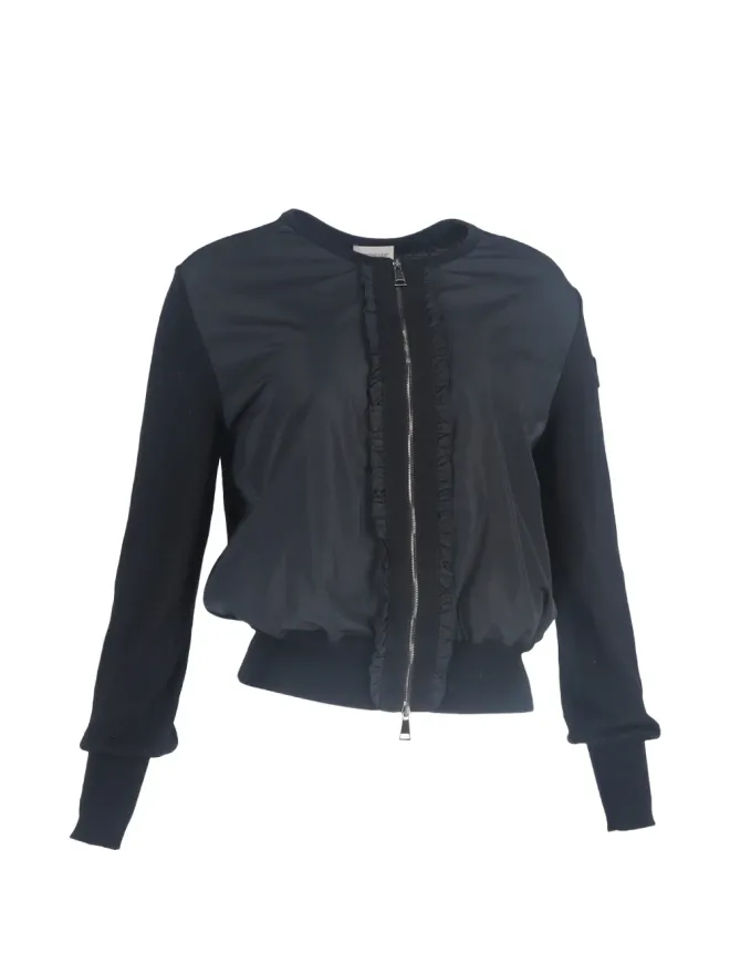 Moncler Vintage Moncler Vintage ラッフルジップ付きカーディガンの商品画像