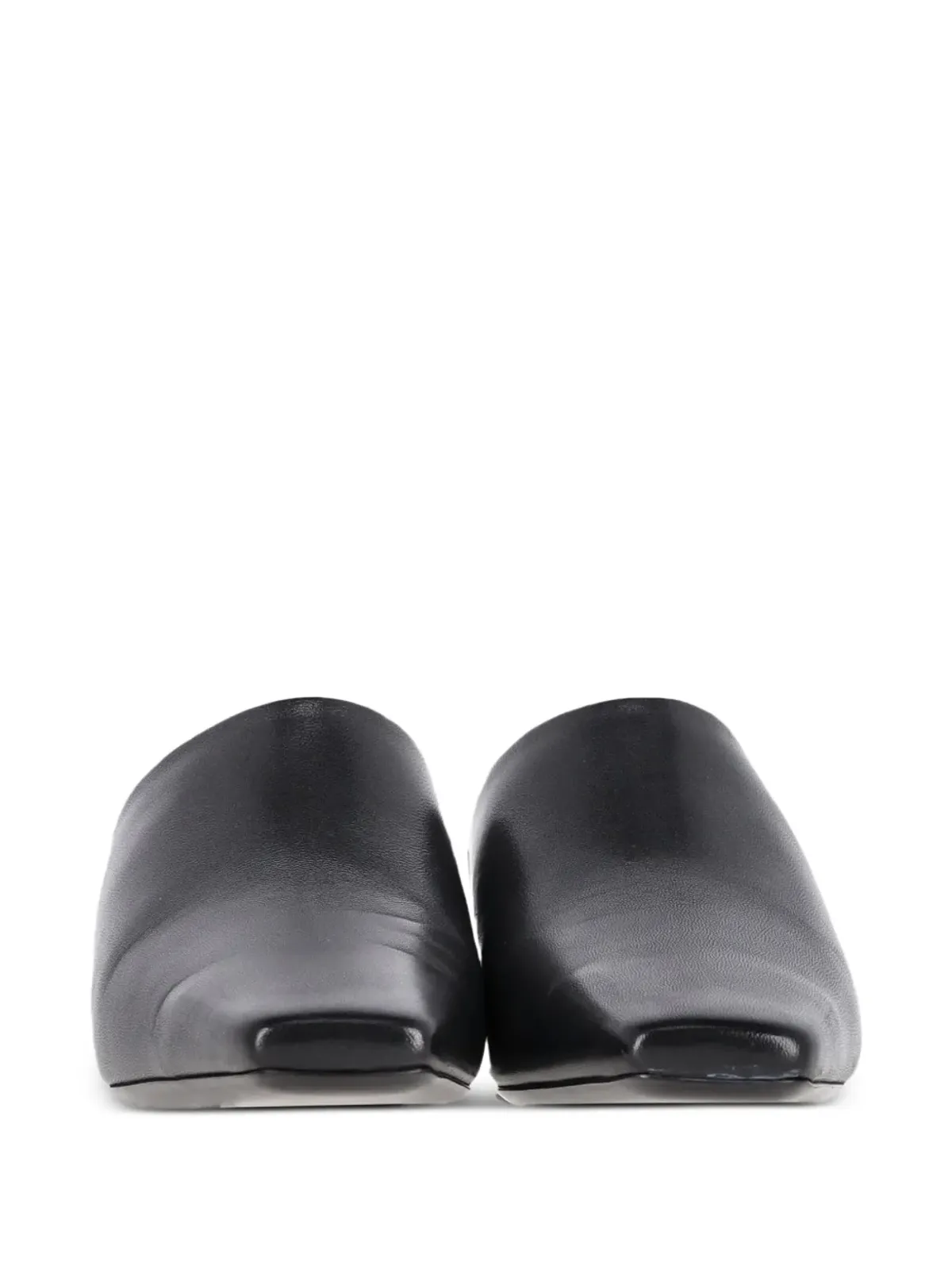 Balenciaga Pre-Owned Typo Chrome スクエアトゥ ミュール - 画像4