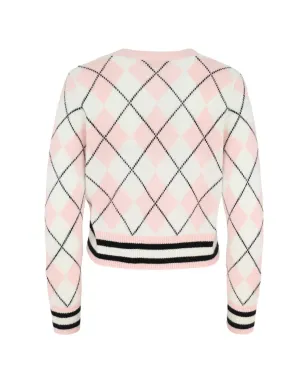 alice + olivia Grace アーガイルニットカーディガン - サムネイル2