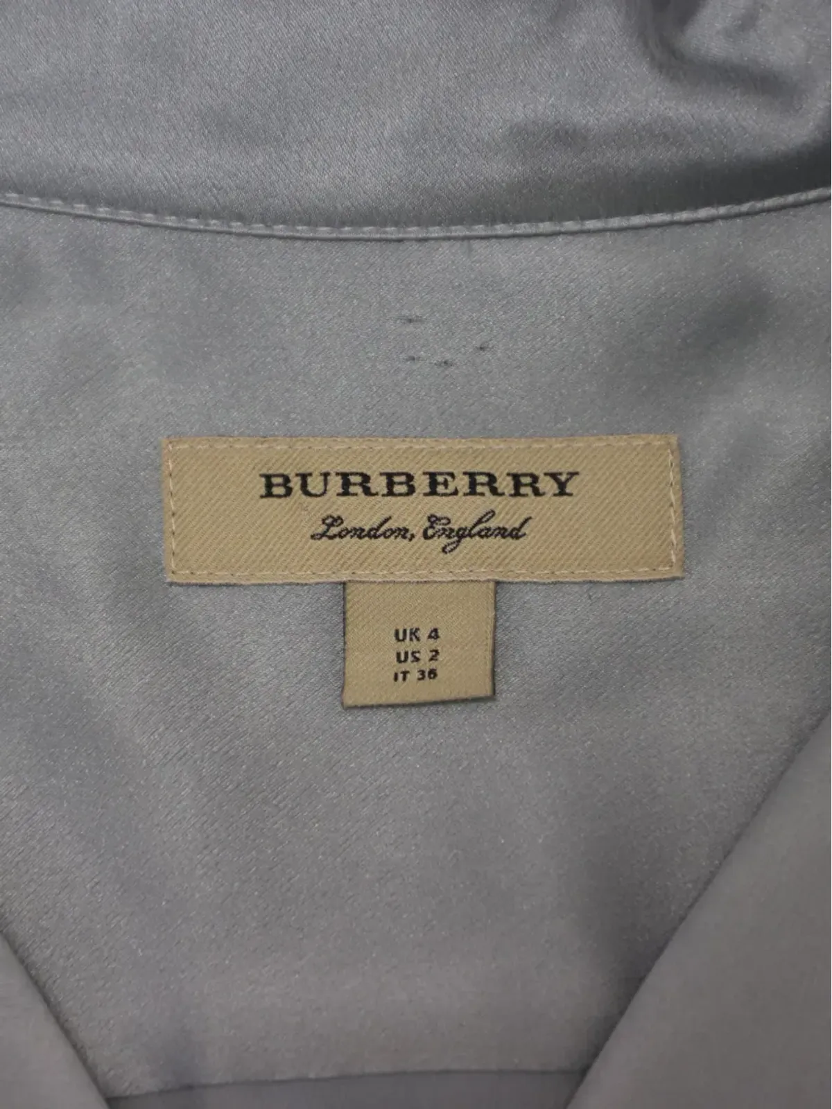 Burberry Pre-Owned ラップ風アシンメトリードレス ブルー - 画像5
