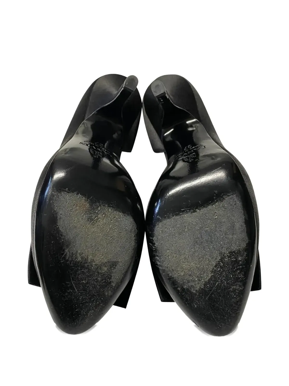 Lanvin Pre-Owned ボウ サテン パンプス - ブラック - 画像5