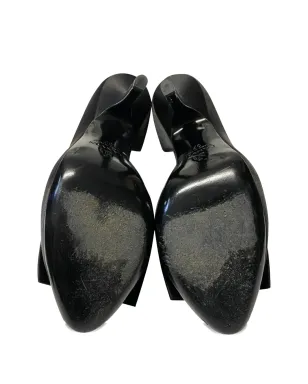 Lanvin Pre-Owned ボウ サテン パンプス - ブラック - サムネイル5