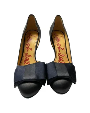 Lanvin Pre-Owned ボウ サテン パンプス - ブラック - サムネイル4